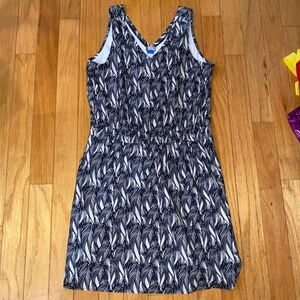 Kaci Ensenada Dress black and white print large